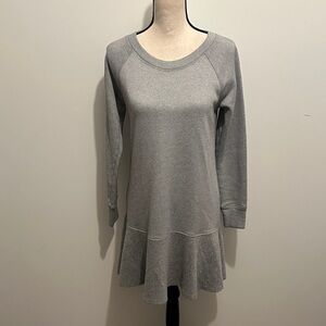 Cabi Flashdance Dress Womens M Gray Sweatshirt Fleece Lounge Travel Soft Comfy